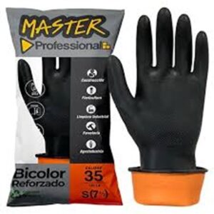 GUANTES MASTER REFORZADO BICOLOR CALIBRE 35